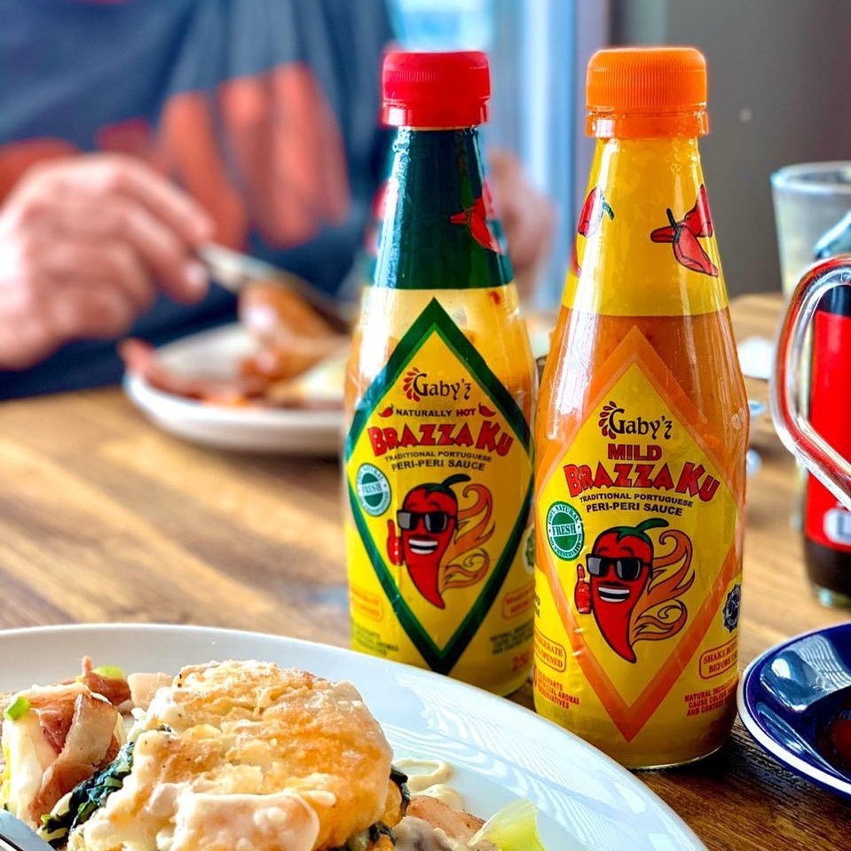 Gaby's Brazzaku Original Peri-Peri Sauce - Flavorful & Delicious Medium Spiced Hot Sauces Marinades