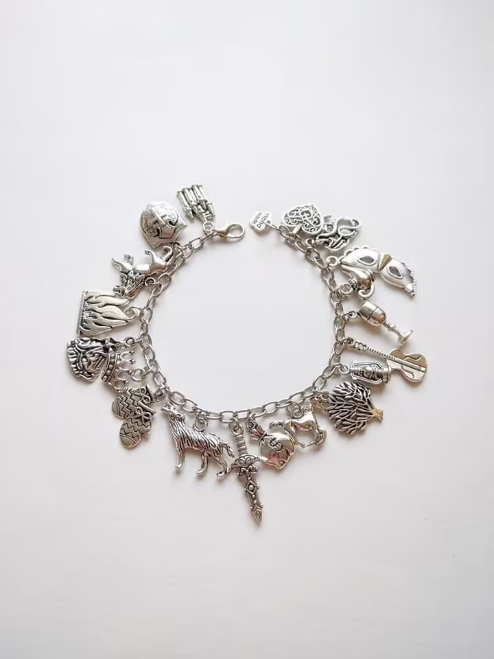 The Witcher Inspired Charm Bracelet, Geralt Bracelet
