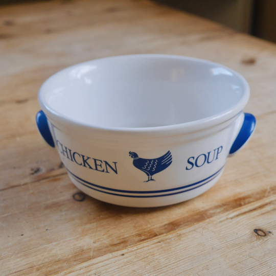 Vintage Handled Chicken Soup Bowl/Bowl Made in Korea For Ftda 1985