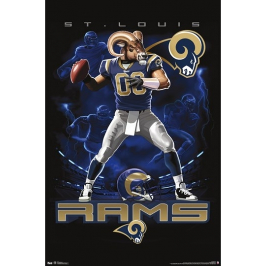 Rams Quarterback 12 Poster Print - Item # VARTIARP5816 - Framed (24 x 36)