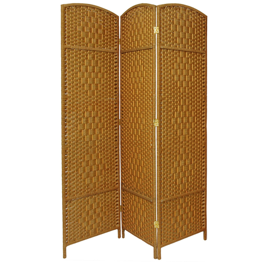 7 Ft. Tall Diamond Weave Room Divider