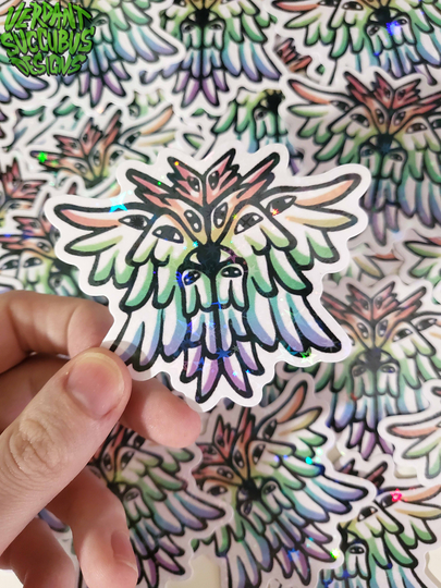 Sparkle Rainbow Seraphim Angel Vinyl Sticker