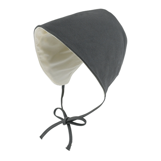 Ililily Cotton Blended Feminine Sun Bonnet Hat 2-Way Open Back Classic Bucket