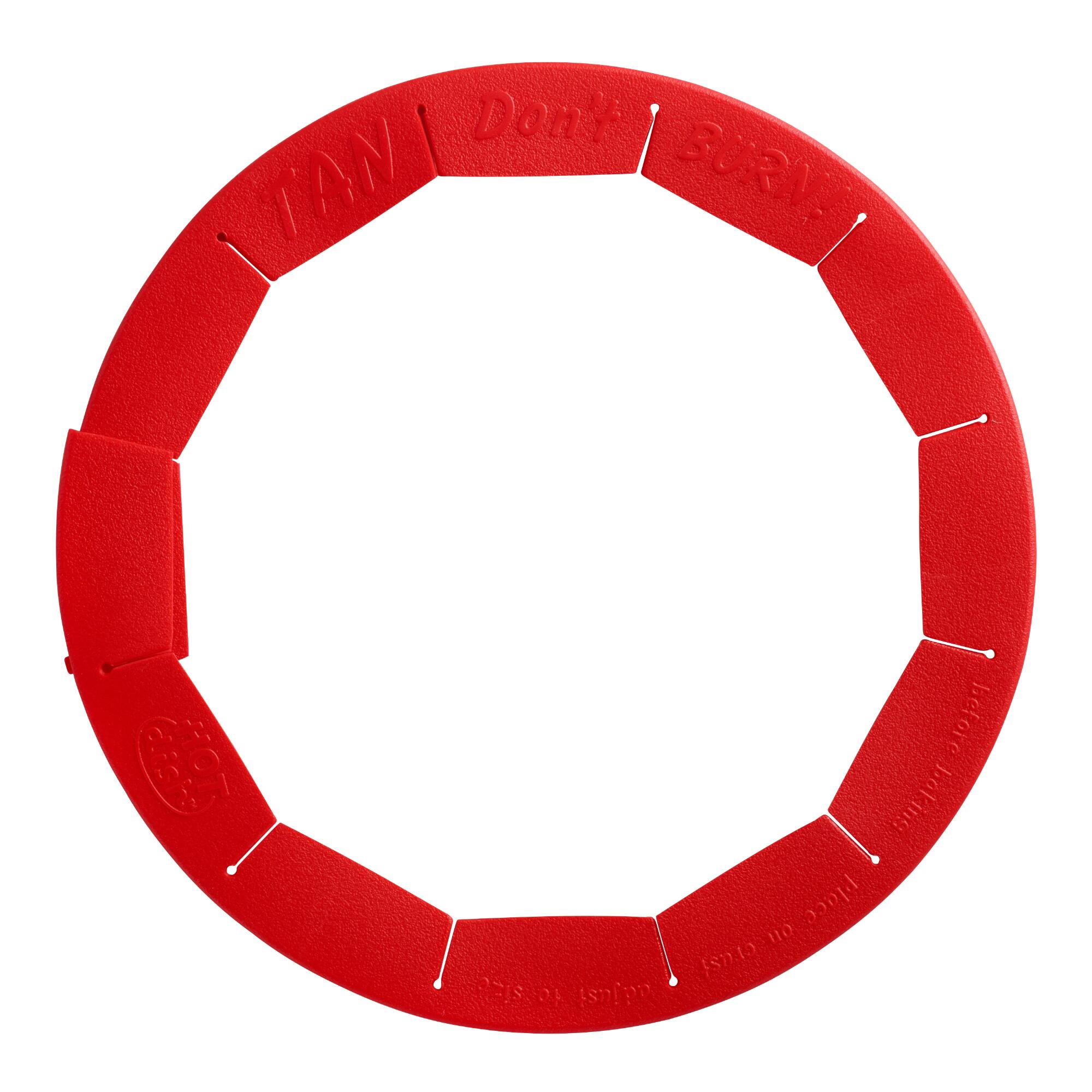 Talisman Red Silicone Adjustable Pie Crust Shield by World Market