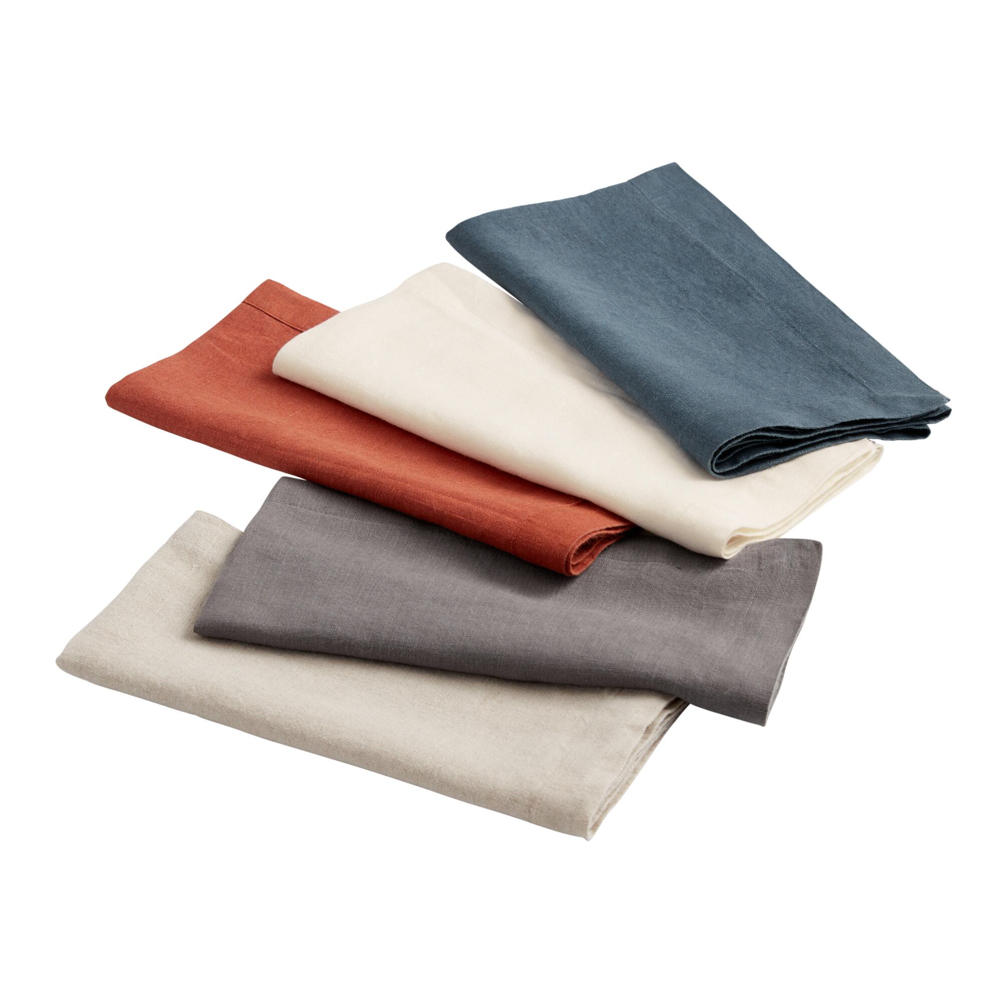 Washed 100% Linen Napkins Set of 4: Gray by World Market