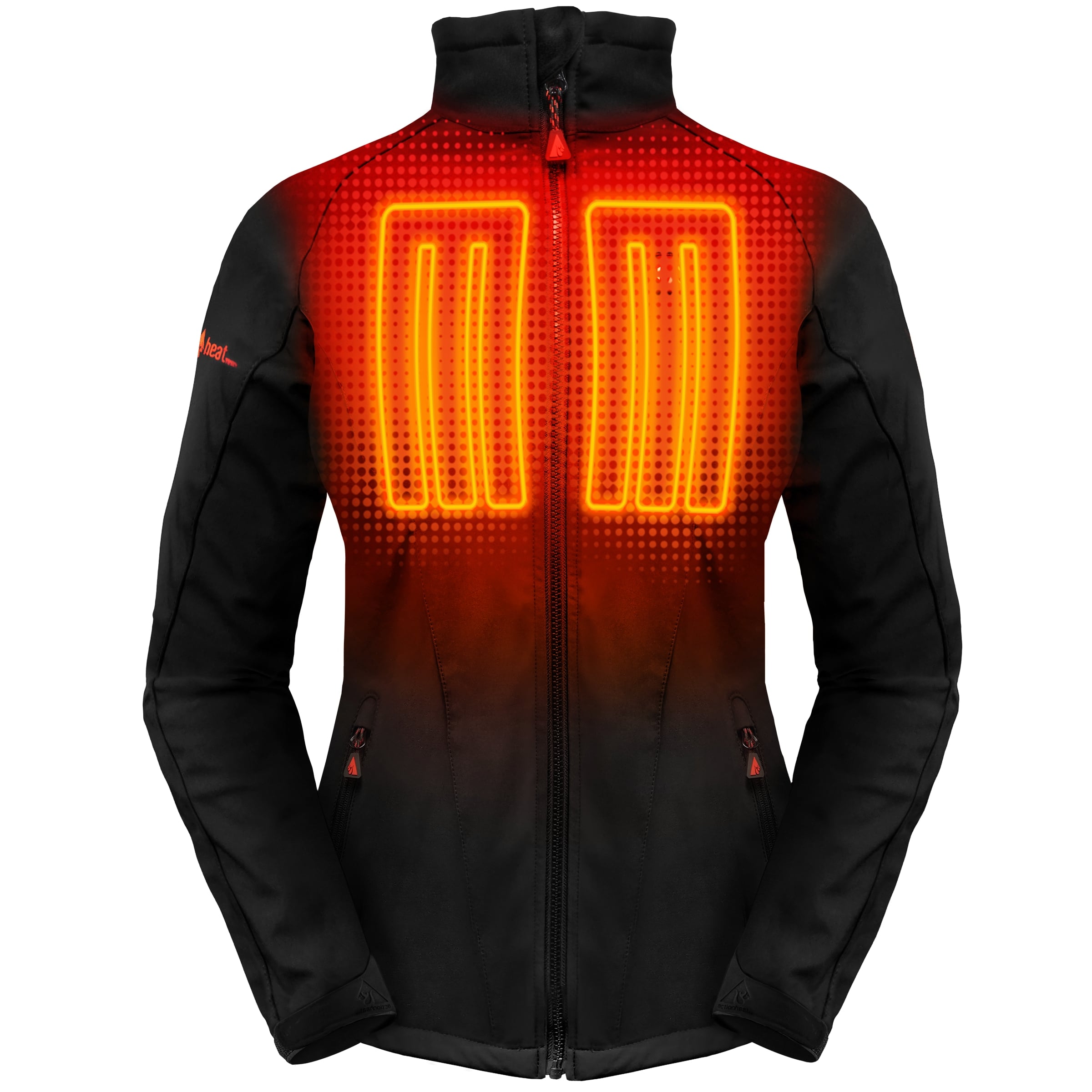 ActionHeat XL Black Polyester/Spandex Blend Heated Jacket | AH-JKT-5V-1-BW-XL