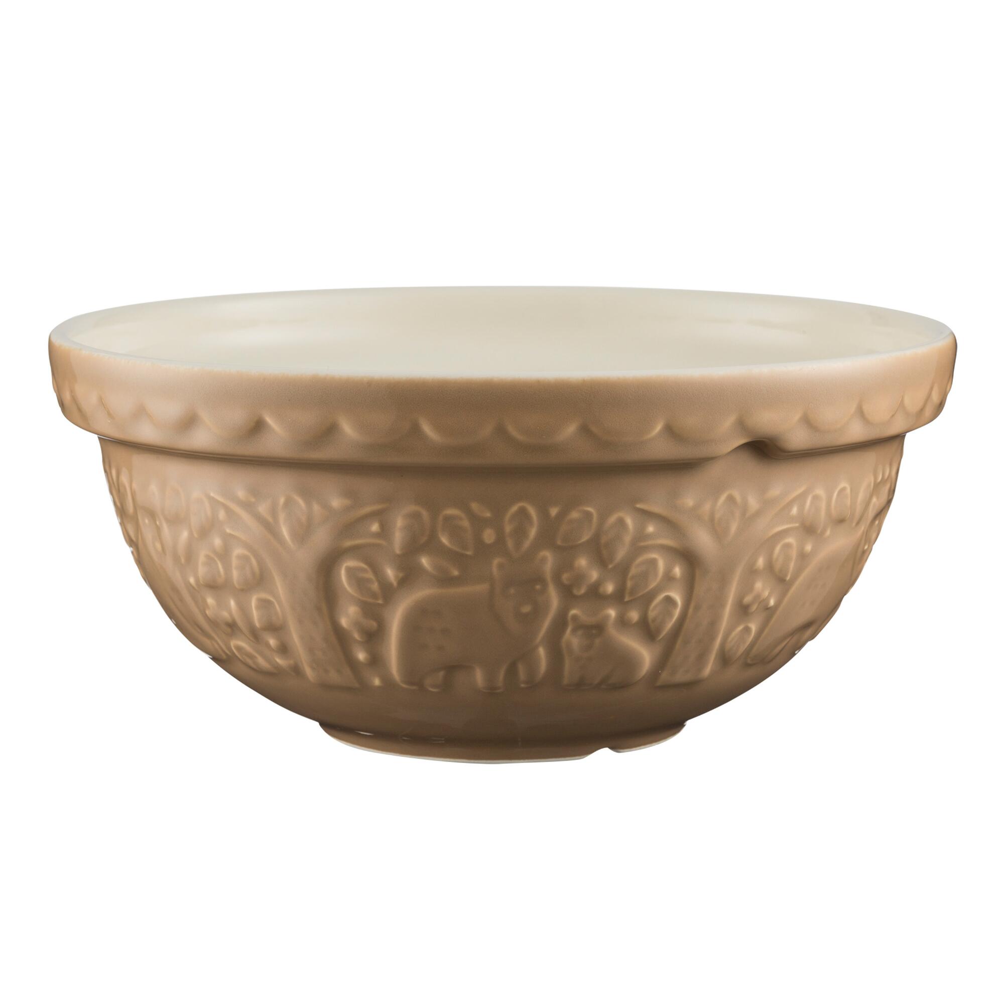Small Mason Cash Cane Bear In the Forest Mixing Bowl: White by World Market
