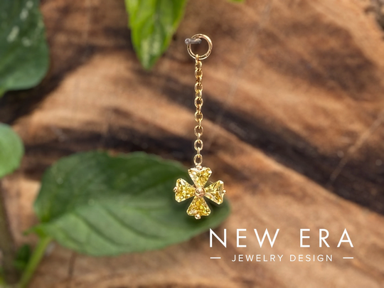 14K Solid Gold Triangle Peridot Dangle. Handmade One Of A Kind. Attachment. Natural Cross. One Kind