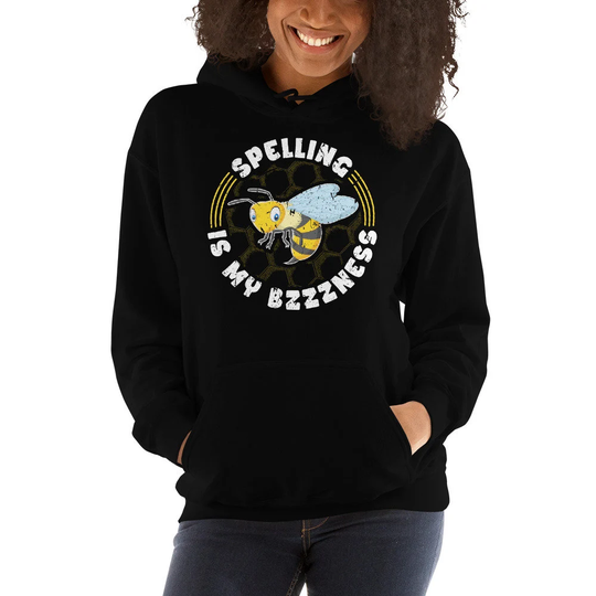 Spelling Is My Bzzness Bee Word Expert English Unisex Hoodie