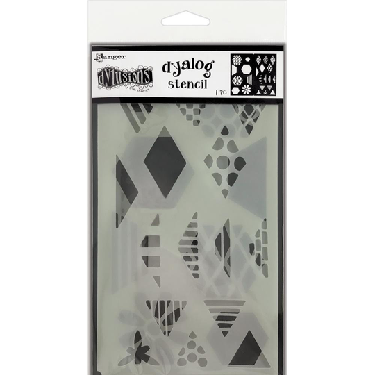 Dylusions Dyalog Stencil Quilt It, By Dyan Reaveley | Dys75394