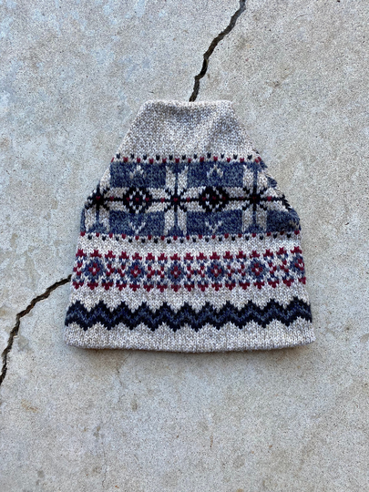 Vintage 80's, Winter, Christmas, Pattern, Winter Hat, Watch, Cap, Beanie