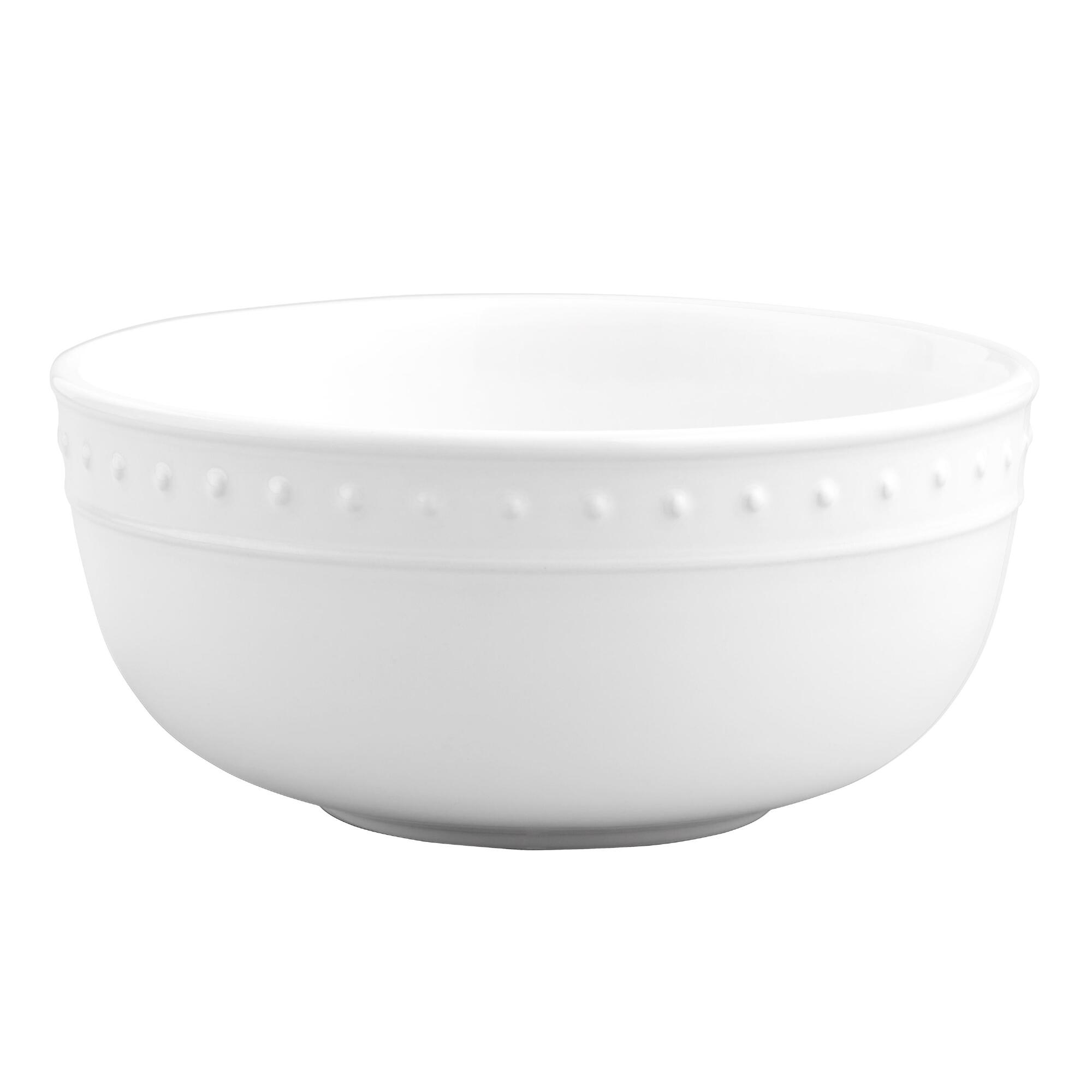 White Nantucket Cereal Bowls Set Of 4 - Earthenware by World Market