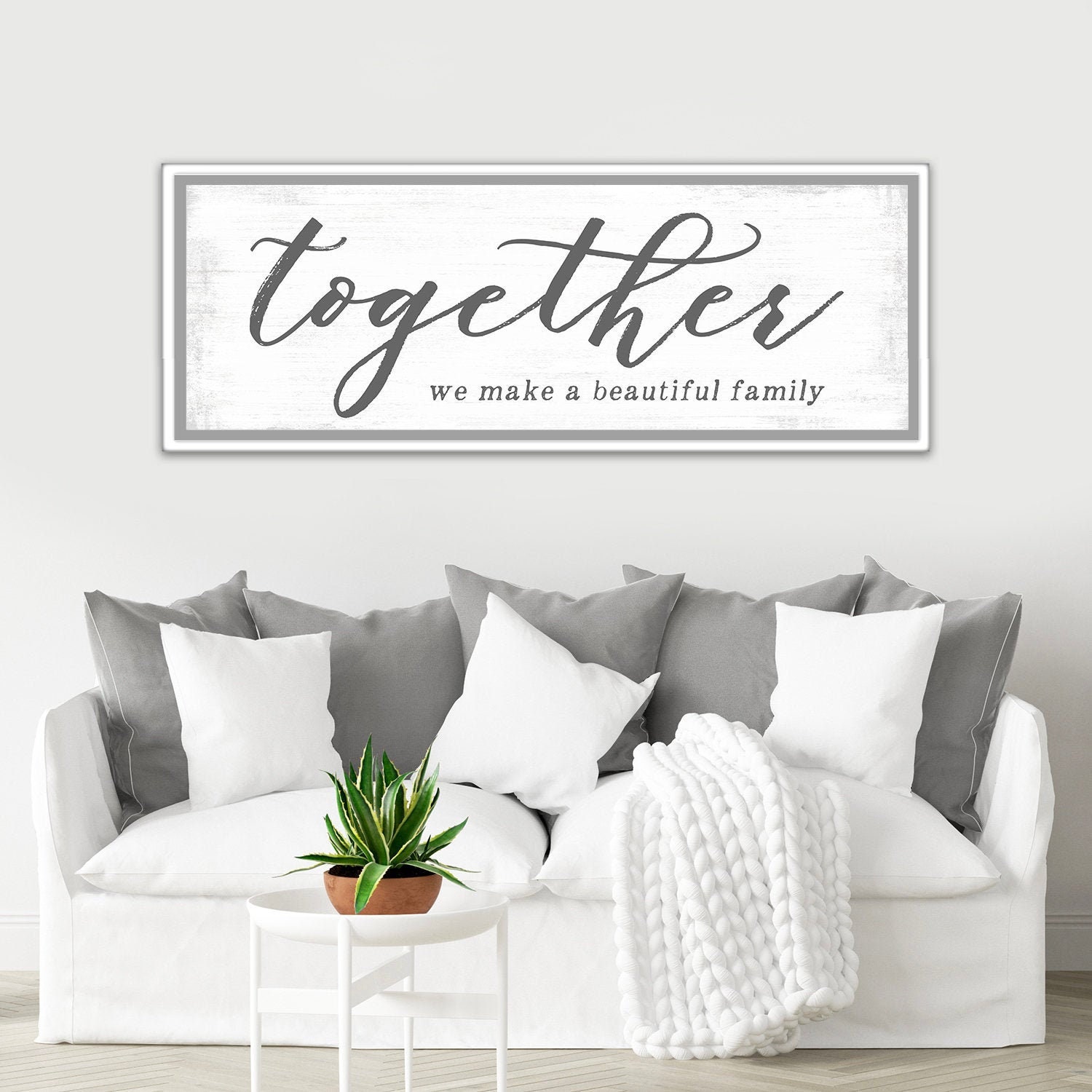 Together We Make A Beautiful Family Sign