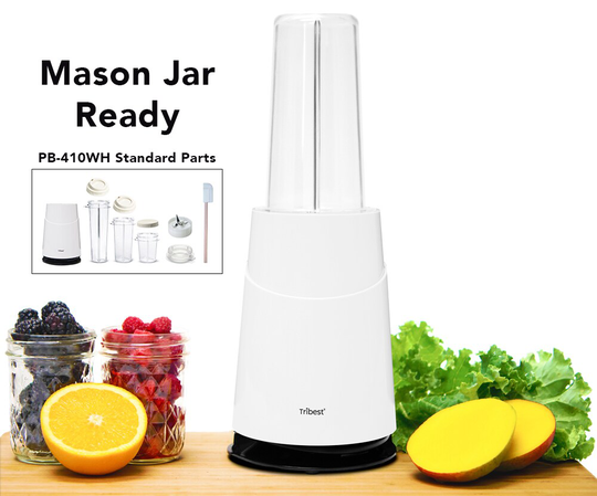 Tribest Personal Blender 2 24-oz Red White and Gray 200-Watt Pulse Control Blender | PB-430WH-A