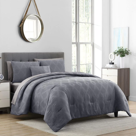 Amrapur Overseas Harley Multi Abstract Reversible Queen Comforter (Blend with Polyester Fill) | 3MLTICSE-HLY-QN