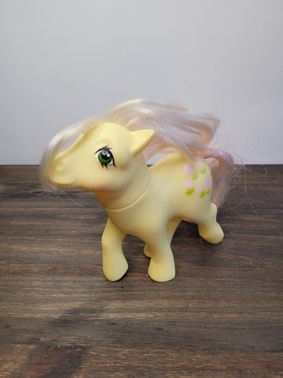 My Little Pony Vintage G1 Posey Yellow Pink Tulips 1984 Lovely Hair Mlp Sb1 2