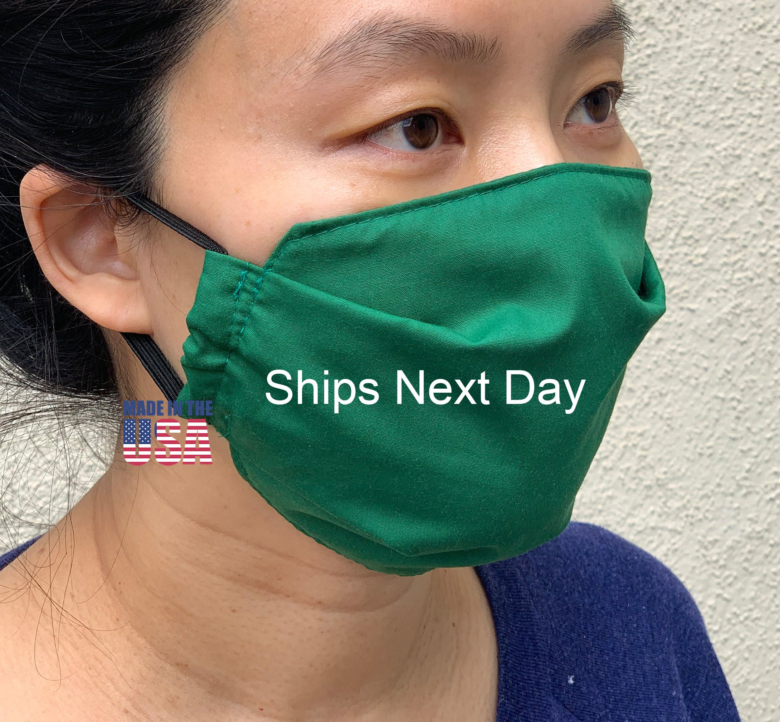 Adult Face Mask - Soft Cotton Blend High Quality Dual Layered Shield Reusable Washable Made in The Usa 1Pack Dust Maskr