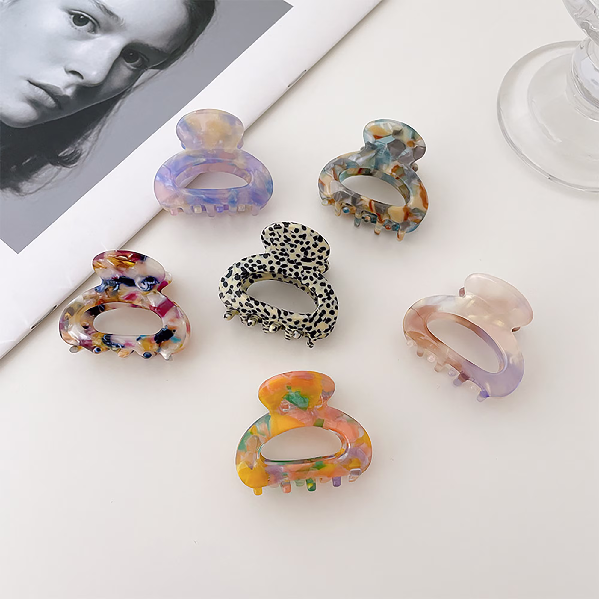Small Cute Hair Clips Claws, Mini Claw Clips, Tiny Accessories, French Claw, Barrette For Woman, Acetate Claws