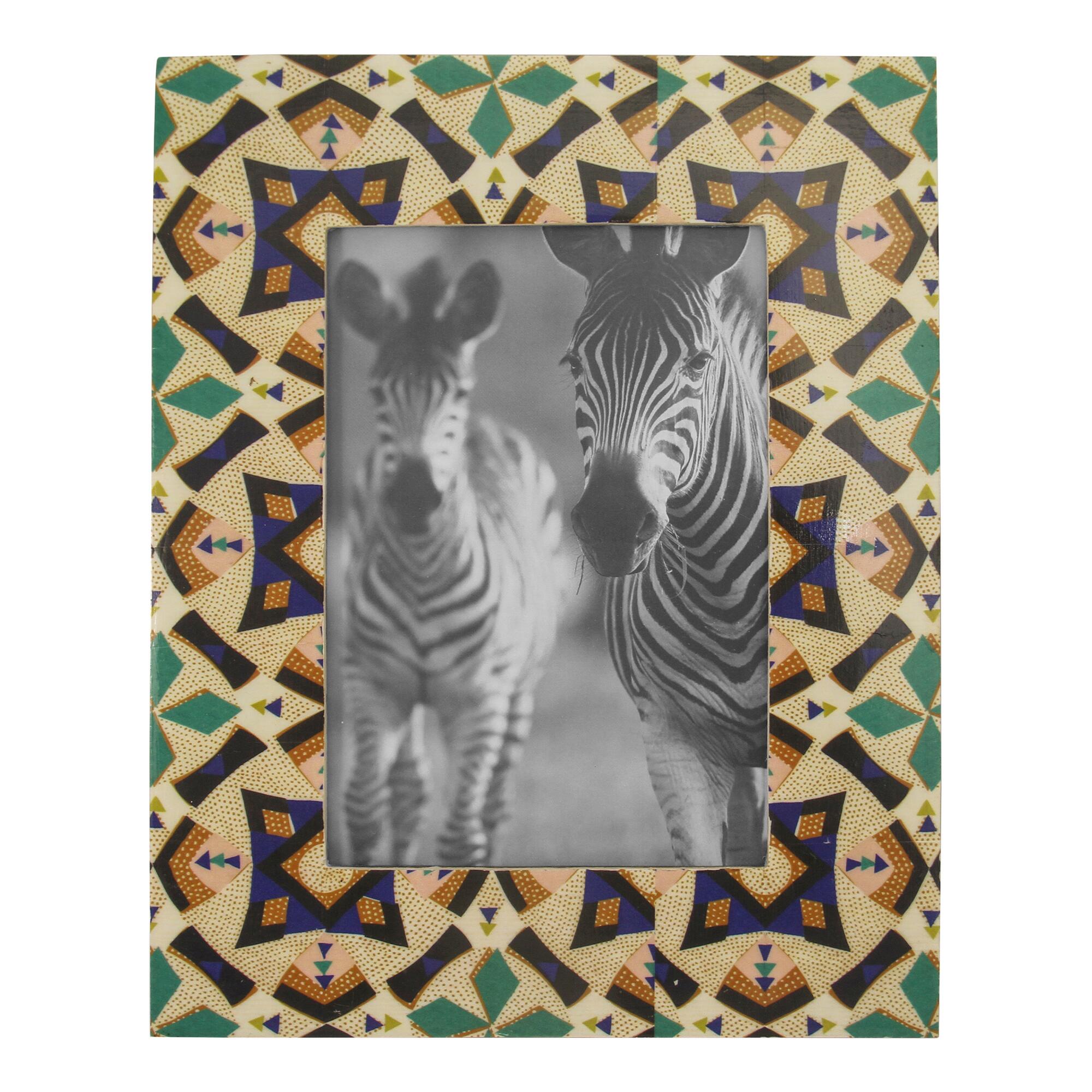 Geometric Kasbah Tile Frame: Multi - Resin by World Market