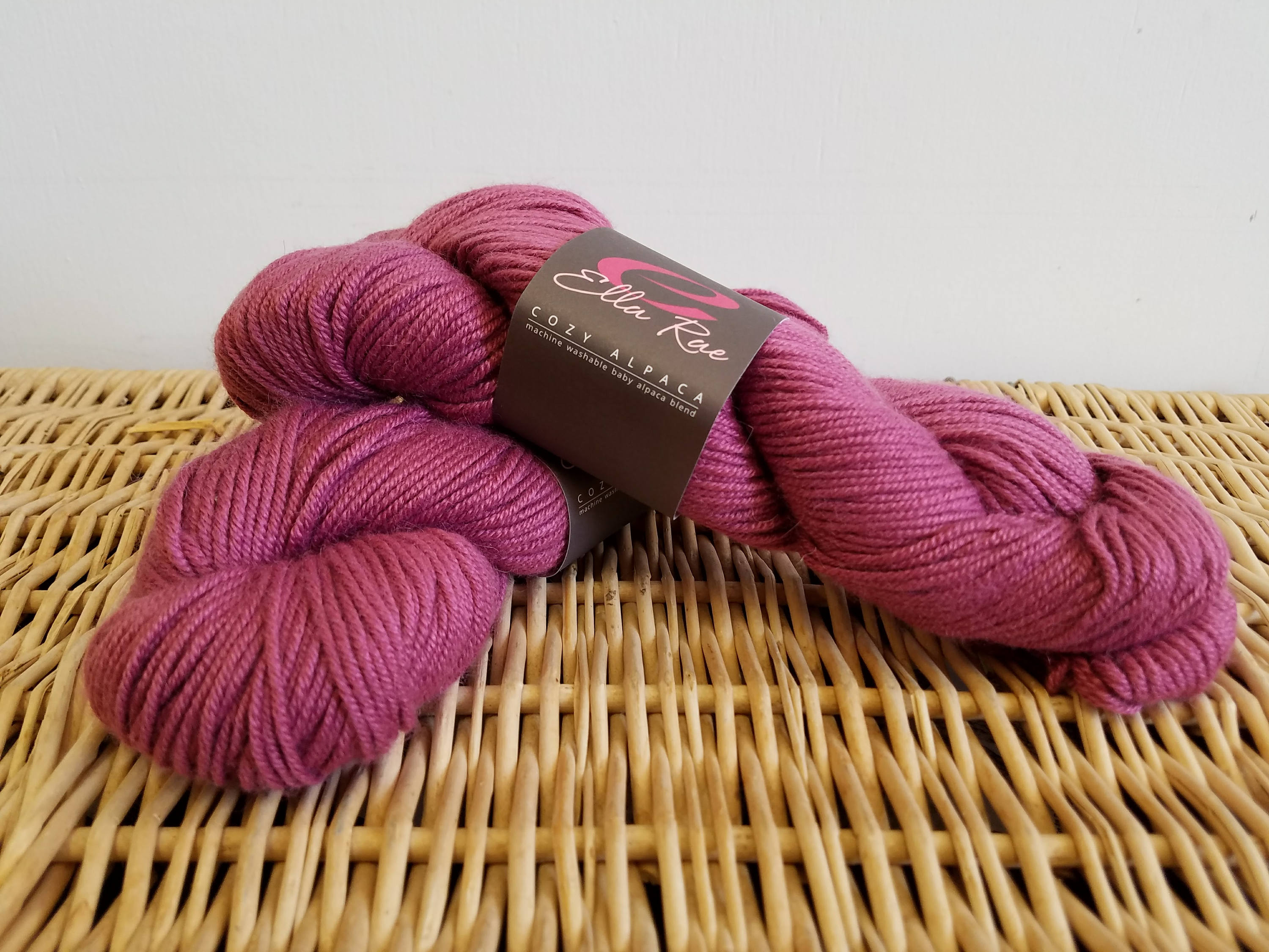 Worsted Alpaca Blend Yarn, Baby Ella Rae Cozy Alpaca, Love Letter 24, Washable Yarn