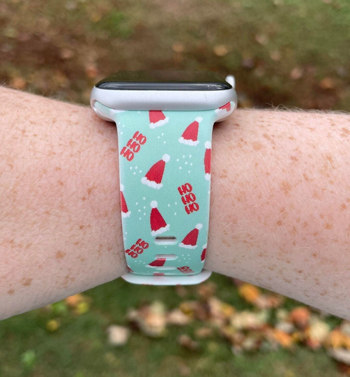 Christmas Hat Watch Band Compatible With Apple Samsung Garmin