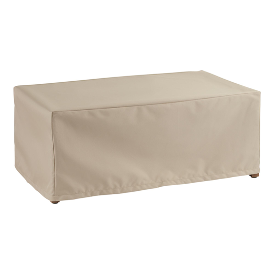 Zaragoza Outdoor Patio Coffee Table Cover: Brown - Polyester by World Market