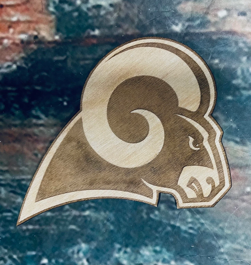 Rams Logo, Wall - Door Hanger Or Cutout