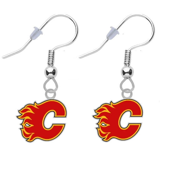 Calgary Flames Earrings