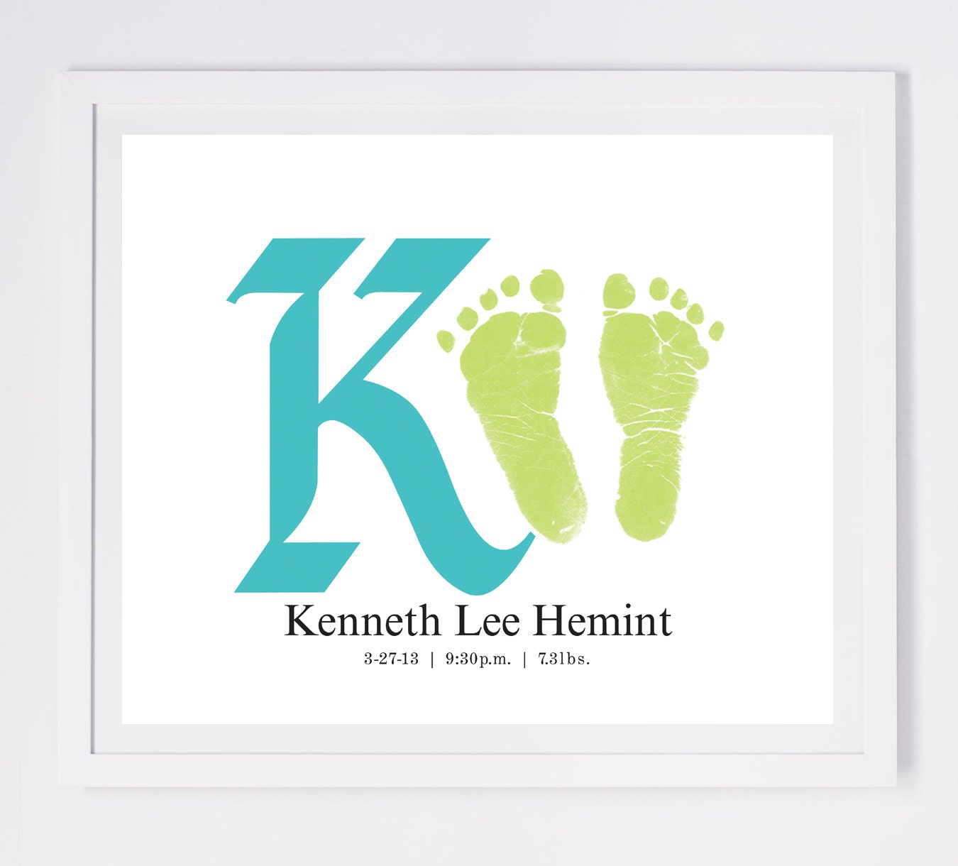 Free Shipping, Forever Prints Hand & Footprint Keepsake For Kids Or Baby. Mom, Dad, Grandma Christmas Gift. Choose Colors. Baby Footprints