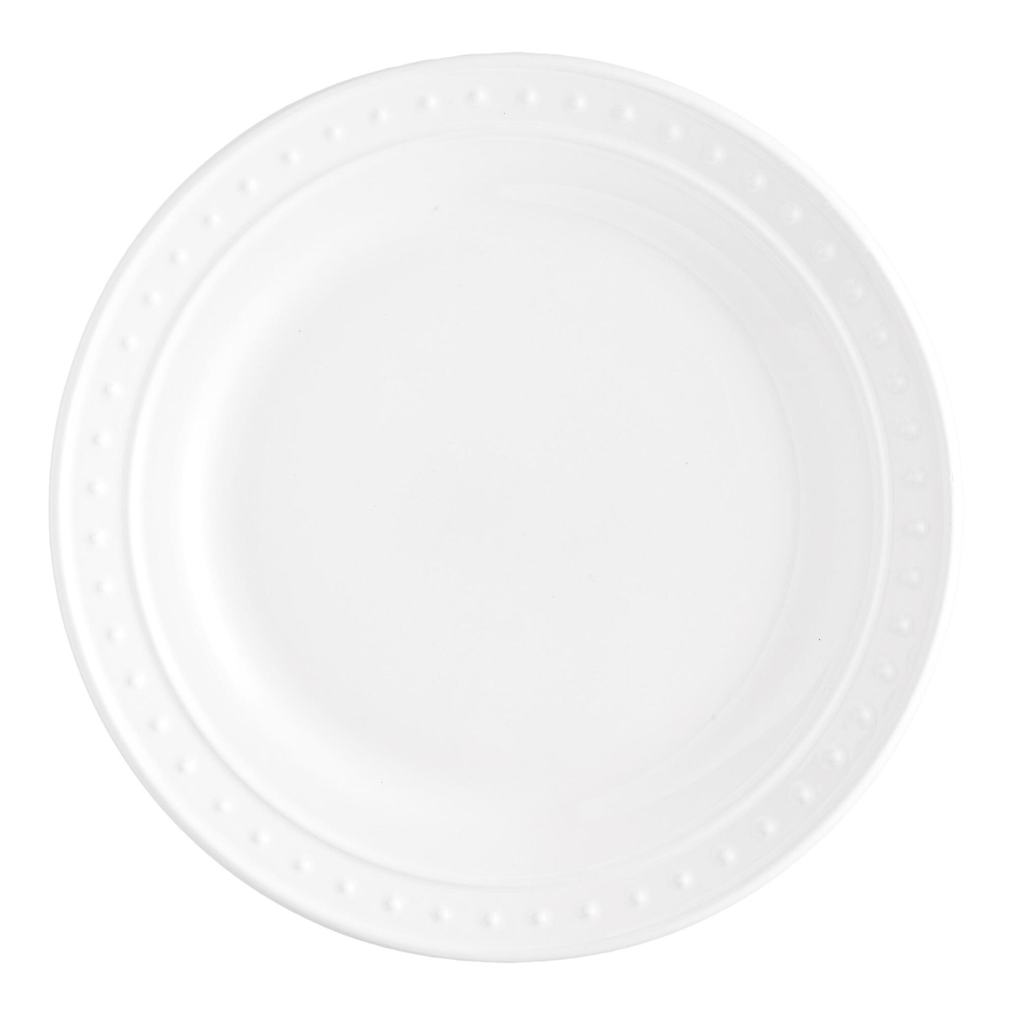 White Nantucket Salad Plates Set Of 4 - Earthenware by World Market