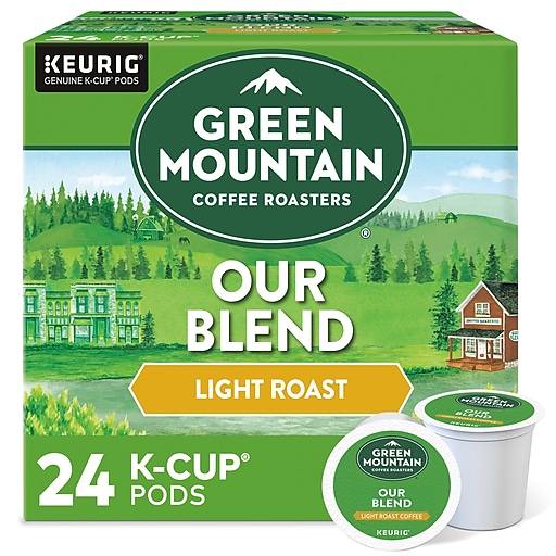 Green Mountain Our Blend Coffee, Keurig K-Cup Pods, Light Roast, 24/Box (6570)
