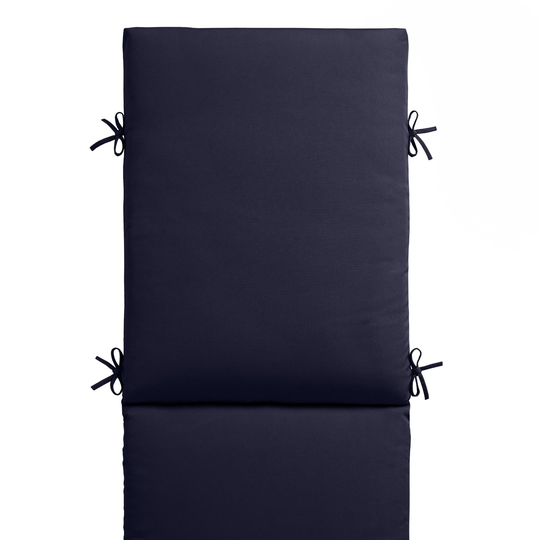 Sunbrella Navy Canvas Outdoor Patio Chaise Lounge Cushion: Blue - Acrylic by World Market