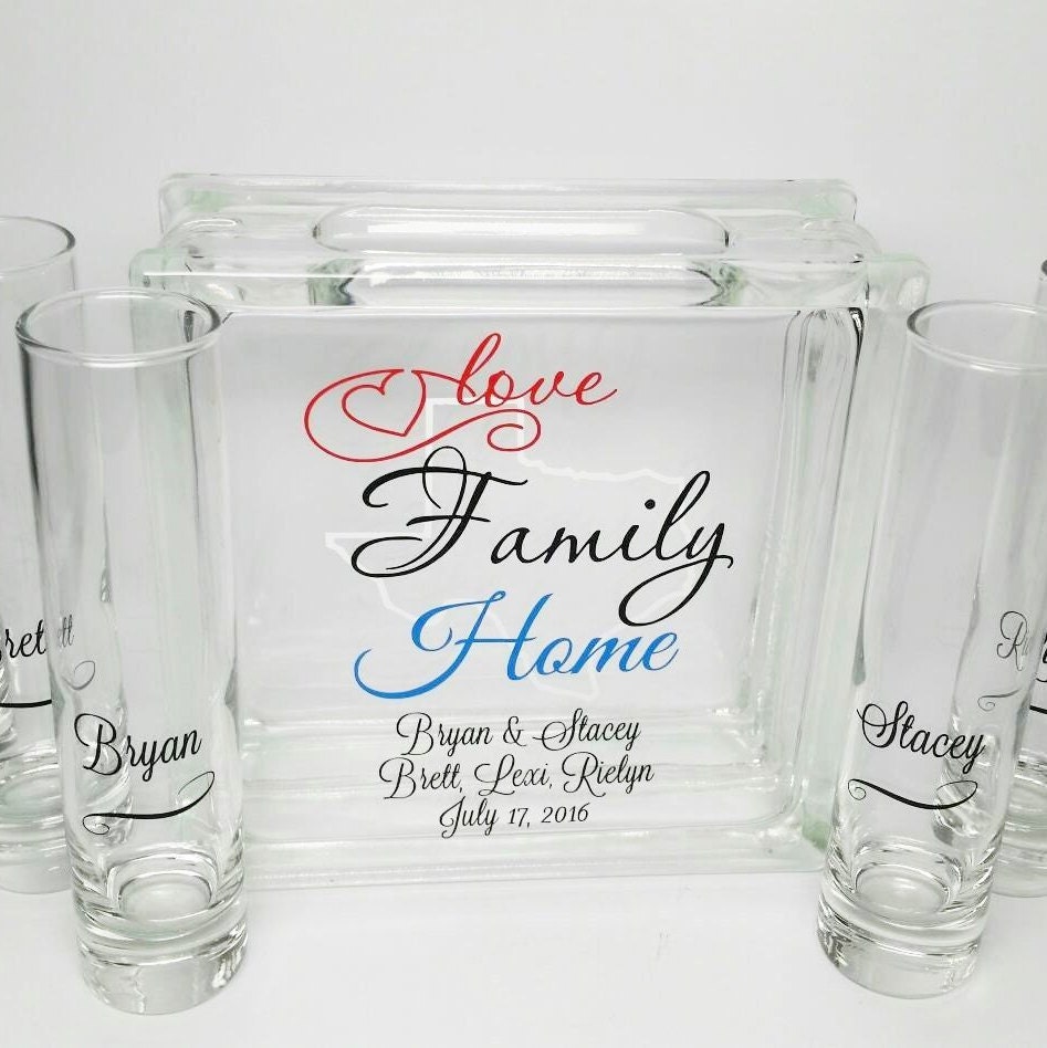 Blended Family Sand Set - Unity Candle Alternative Ceremony Texas Wedding Theme Beach Decor Vow Renewal