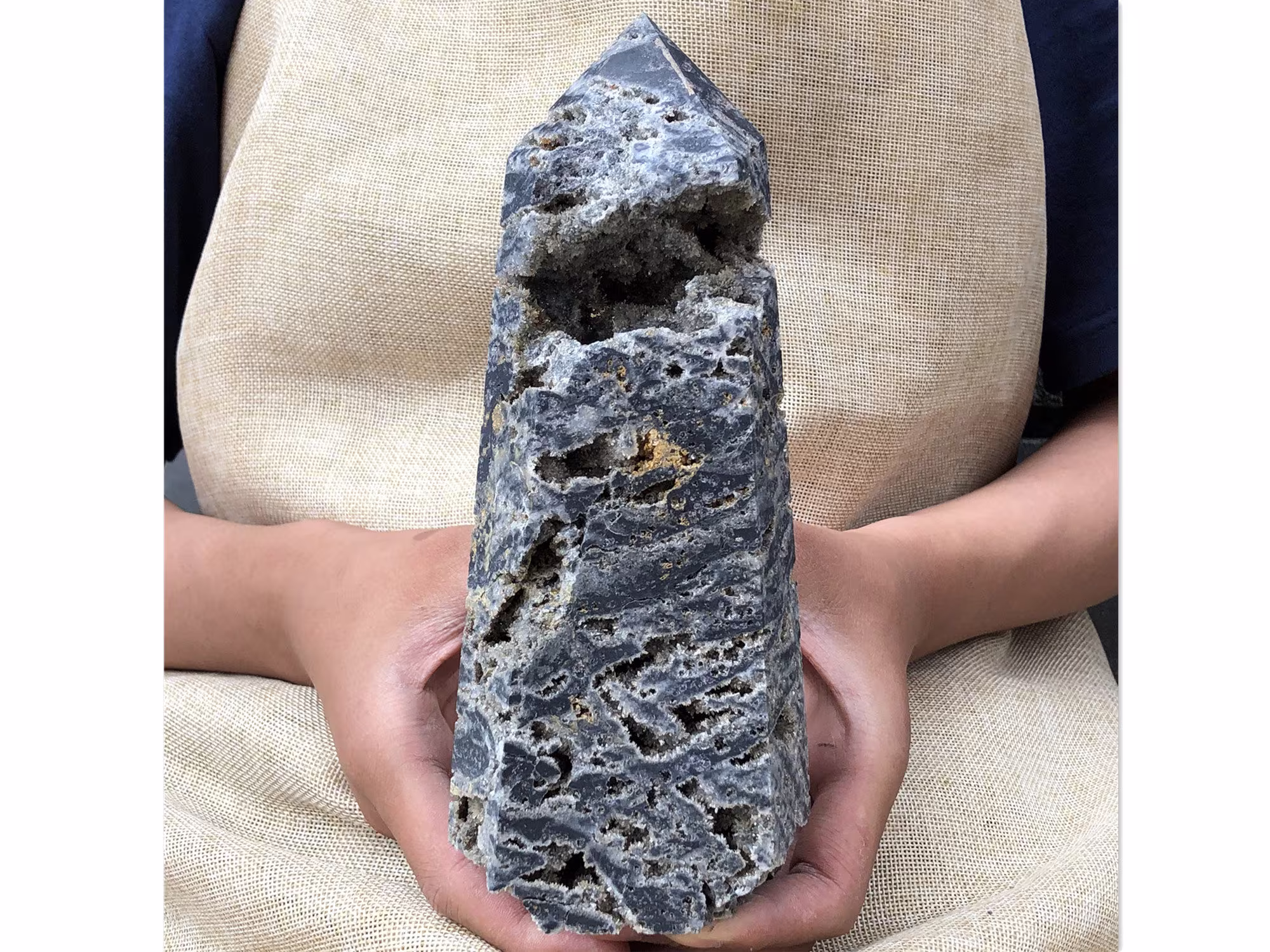 2.55lb Natural Elixir Blende Obelisk, Quartz Crystal,crystal Obelisk, Point,crystal Healing,crystal Wand Xa1719