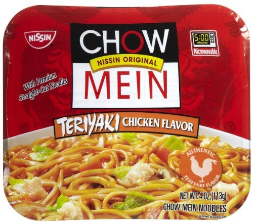 8Pk Nissin Chow Mein Teriyaki Chicken, 4 oz ~ FAST FREE SHIPPING ! ~