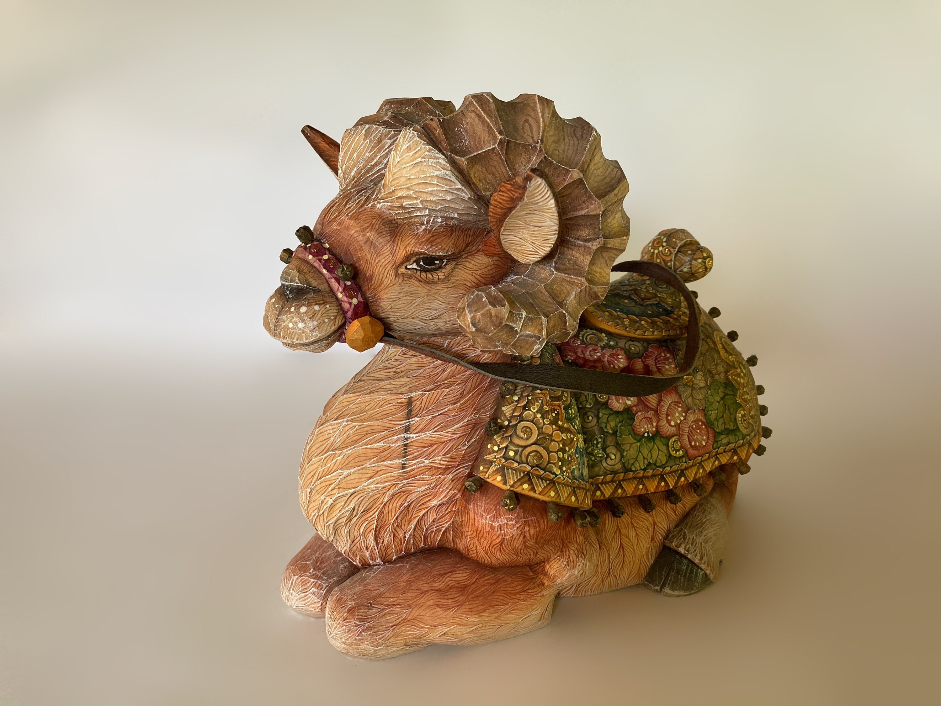 Exclusive Ram Wooden Figurine Family Gift Collectible Home Decoration