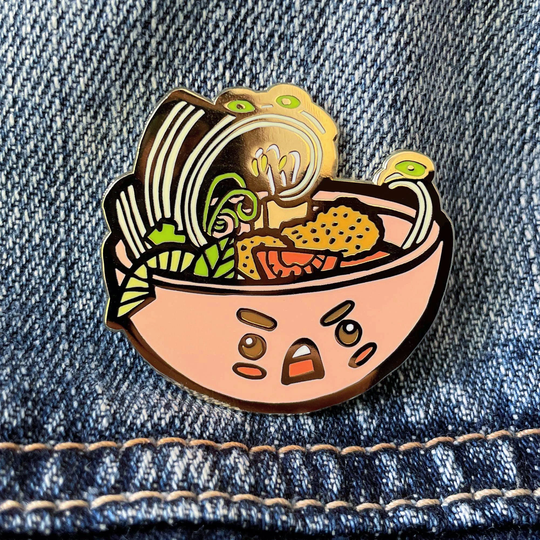Bun Rieu Soup Noodles Pin | Hangry Food Foodie Asian Noodz Vietnam Hard Enamel Lapel