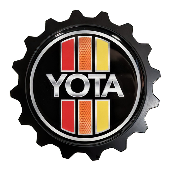 Retro Style Aluminum Grille Badge 4x4 3.75" With Resin - Compatible With Fj Cruiser, 4Runner 5Th Gen & Newer Tacoma Tundra Read Notes