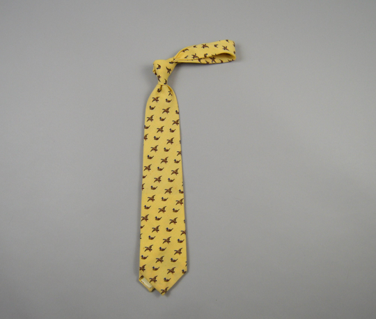 Vintage 1970S Yellow Duck Wool Blend Brooks Brothers Necktie