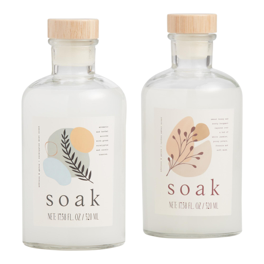 A&G Glass Abstract Bath Soak: White by World Market