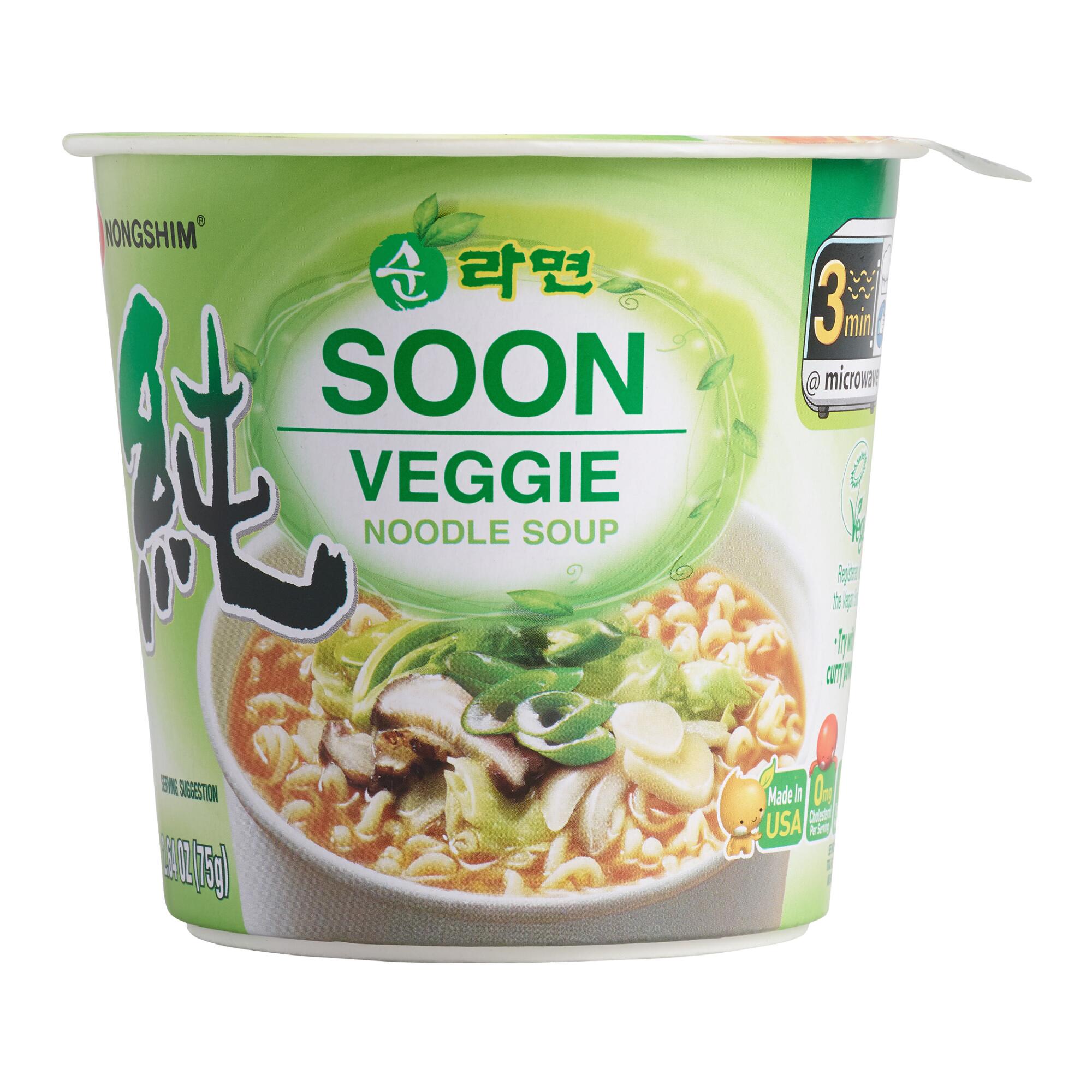 Nongshim Soon Veggie Noodle Soup Cups Set of 6 by World Market
