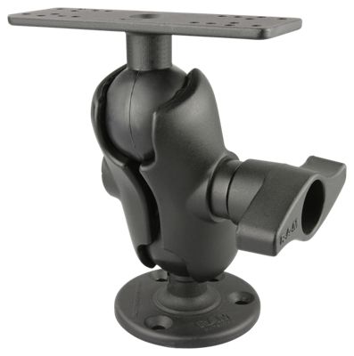 RAM Mounts Universal D Ball Mount with Short Arm for Fish Finders and Chartplotters