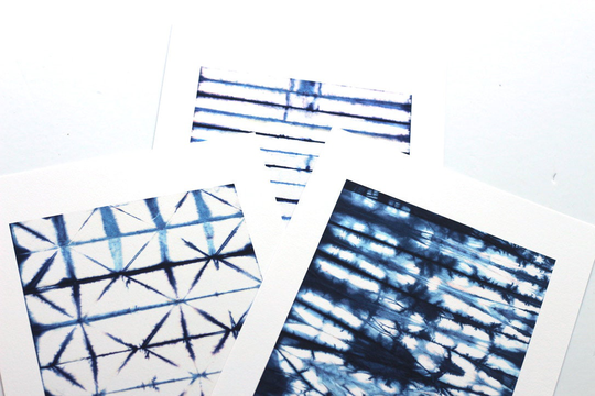 Blue & White Water Color Art Prints