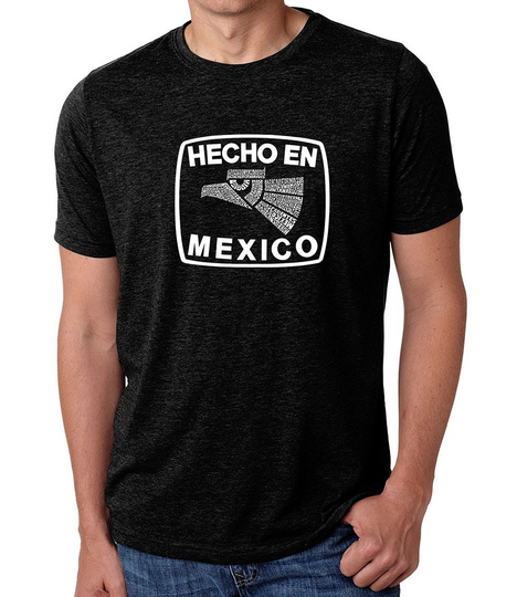 Men's Premium Blend Word Art T-Shirt - Hecho En Mexico