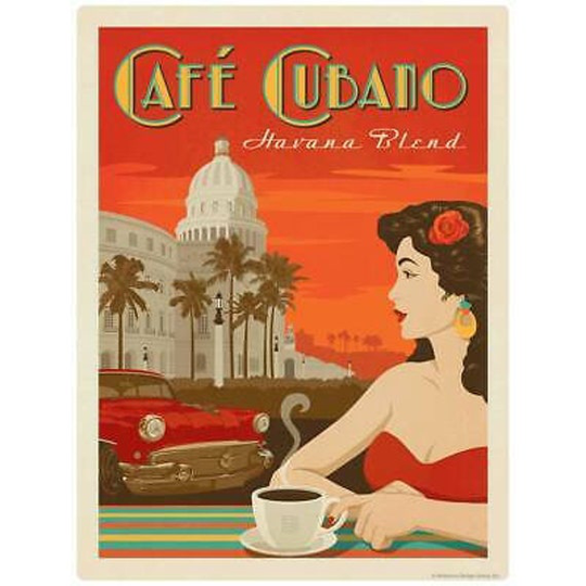 Cafe Cubano Havana Blend Coffee Decal Peel & Stick Decor