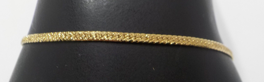 Vintage Very Thin Gold Tone Flat Chain Bracelet | 8265 Gorgeous