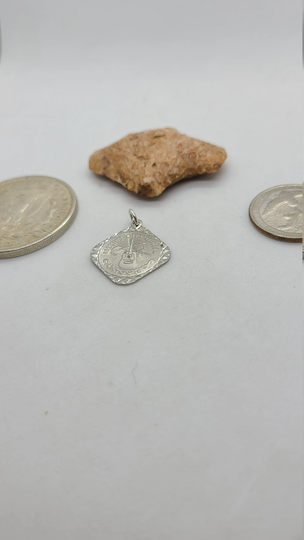 sterling Silver Music City Charm