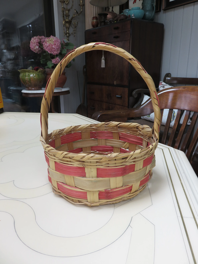 Vintage Small Wicker Easter Basket