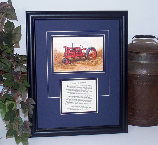 Farmall F-12 1932 To 1938 With History, Framed Art Gift For Lover