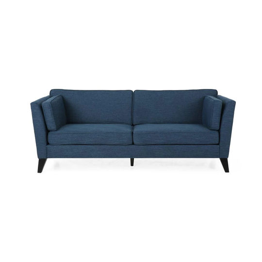 Best Selling Home Decor Bradford Modern Navy Blue and Dark Brown Polyester/Blend Sofa | 313237